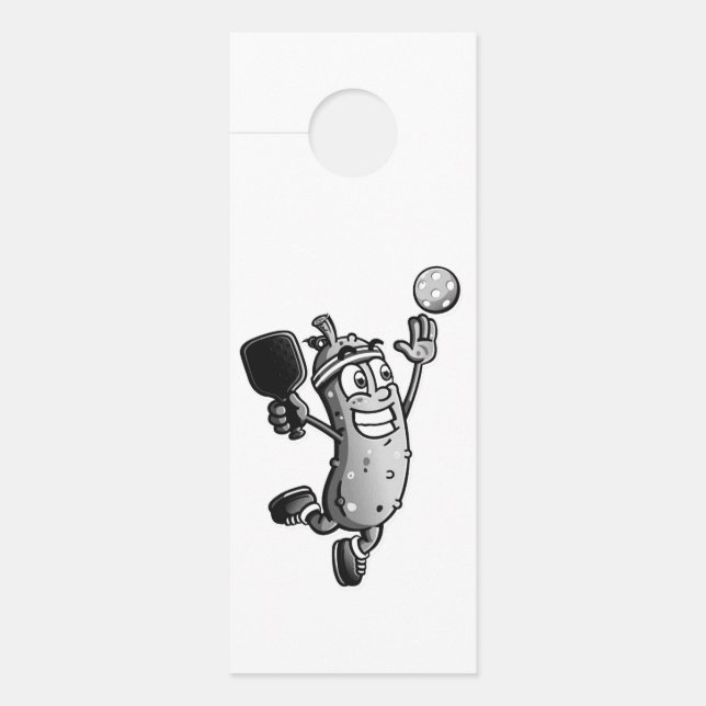 Aviso De Porta Não Incomodar A Estrela De Pickleball (Frente)