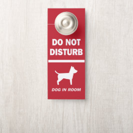 Aviso De Porta Não Incomodar Cachorro no Aviso da Sala de Hotel