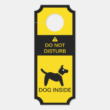 Não Incomodar Dentro de Cão de Precaução