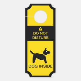 Aviso De Porta Não Incomodar Dentro de Cão de Precaução