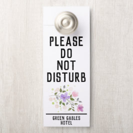 Aviso De Porta Não Incomodar e Limpar meu quarto