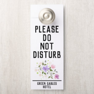 Aviso De Porta Não Incomodar e Limpar meu quarto