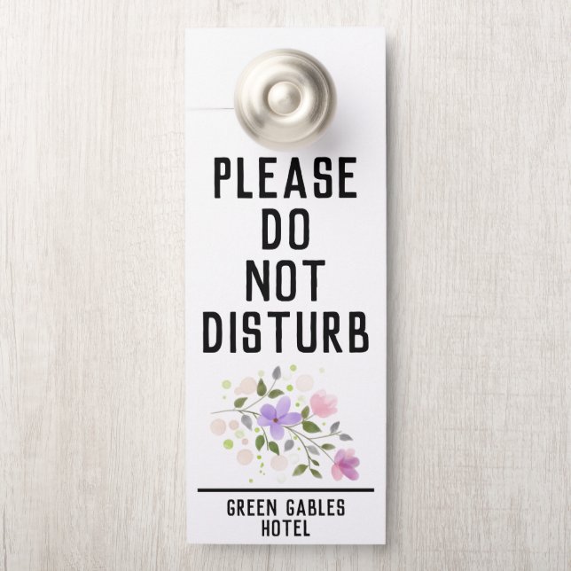 Aviso De Porta Não Incomodar e Limpar meu quarto (Na maçaneta)