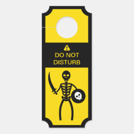 Aviso De Porta Não Incomodar Esqueleto Do Guerreiro De Precaução