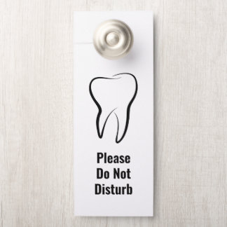 Aviso De Porta Não Incomodar Imagem Clínica Dentista Dentária