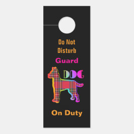 Aviso De Porta Não Perturbe / Por Favor Bater / Cão de Guarda