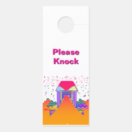 Aviso De Porta Não Perturbe / Por Favor Bater Casa Branco