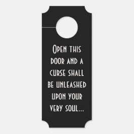 Aviso De Porta Não se atreva a abrir esta porta