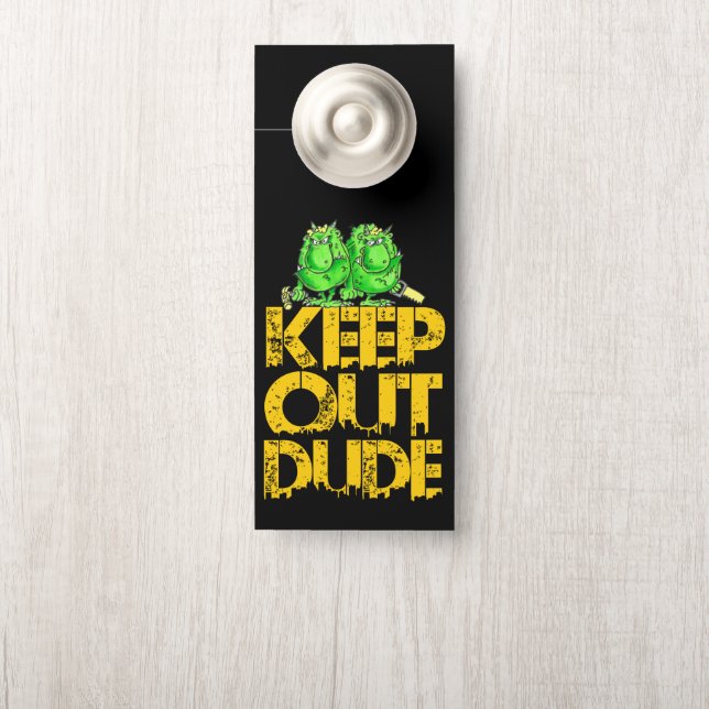 Aviso De Porta não se meta, cara! (Na maçaneta)