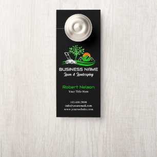 Aviso De Porta Negócios de Paisagismo e Manutenção de Jardins Mod