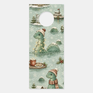 Aviso De Porta Nessie do Natal Monstro do Lago Ness Aconchegante 