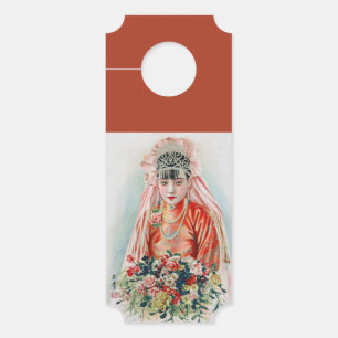 Aviso De Porta Noiva de Vermelho no Casamento Chinês em Xangai
