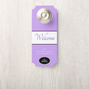 Aviso De Porta Nome do costume da boa vinda do gancho de porta da
