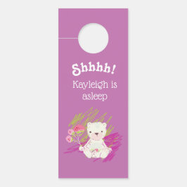 Aviso De Porta O Bebê do Springtime está dormindo.