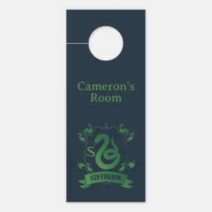Aviso De Porta Ornamentado SLYTHERIN™ House Crest