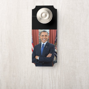 Aviso De Porta Oval Office Portrait, Obama Barack Presidente dos