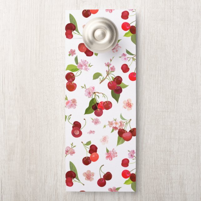 Aviso De Porta Padrão Cherry 1 (Na maçaneta)