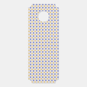 Aviso De Porta Padrão de Flor