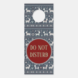 Aviso De Porta Padrão de Retrô Nórdico