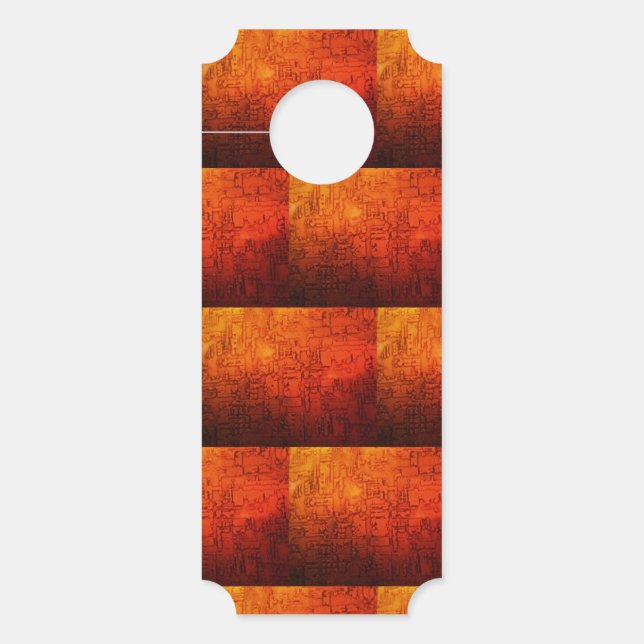 Aviso De Porta padrão do circuito de cobre emboscado (Frente)