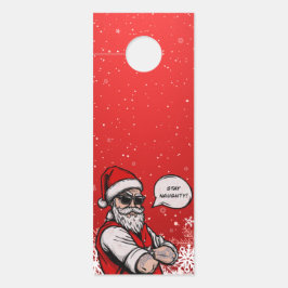 Aviso De Porta Papai Noel Fica Feliz Natal