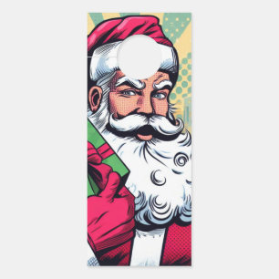 Aviso De Porta Papais noeis de banda desenhada/Natal
