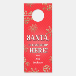 Aviso De Porta Papais noeis Param Aqui Elegante