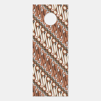 Aviso De Porta Pattern Indonésio batik