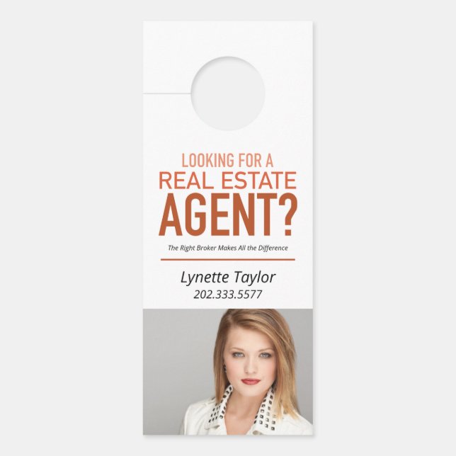 Aviso De Porta Perigo da Porta Imobiliária (Frente)