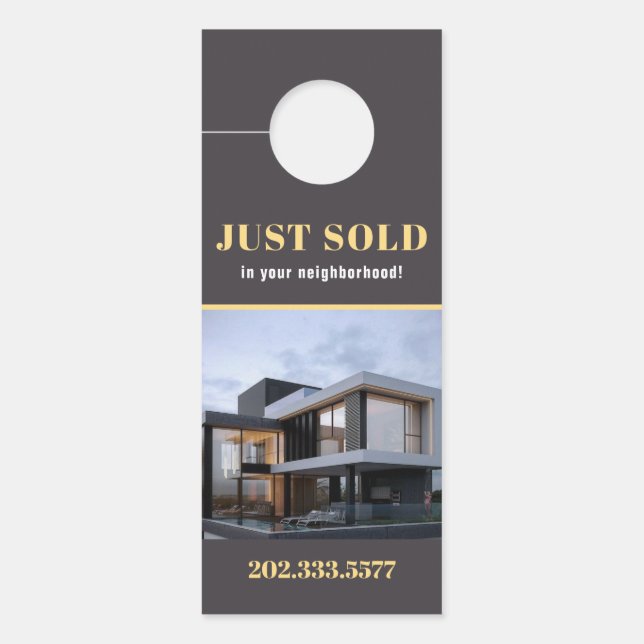 Aviso De Porta Perigo da Porta Imobiliária (Frente)