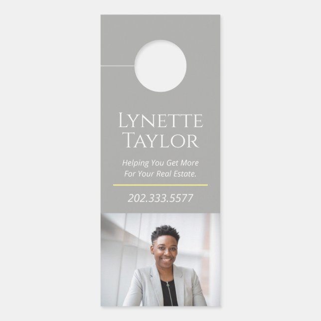 Aviso De Porta Perigo da Porta Imobiliária (Frente)