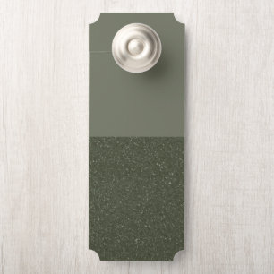 Aviso De Porta Perigo de porta verde personalizável