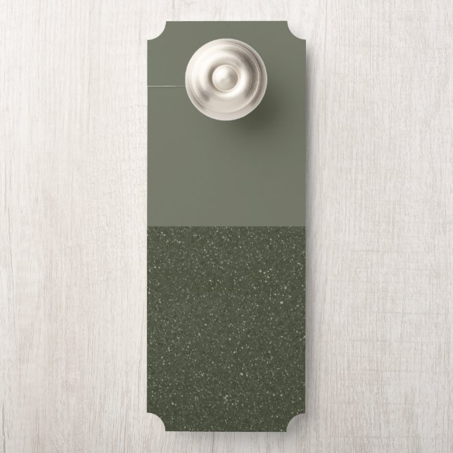 Aviso De Porta Perigo de porta verde personalizável (Na maçaneta)
