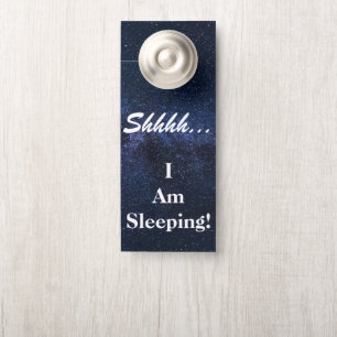 Aviso De Porta personalizado, shhh... estou dormindo.