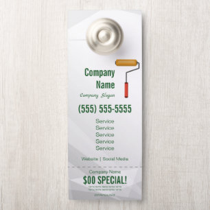 Aviso De Porta Pintor Door Hanger