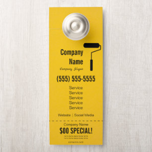 Aviso De Porta Pintor Door Hanger