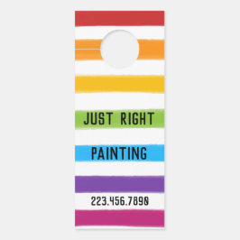 Aviso De Porta Pintor QR Personalizado