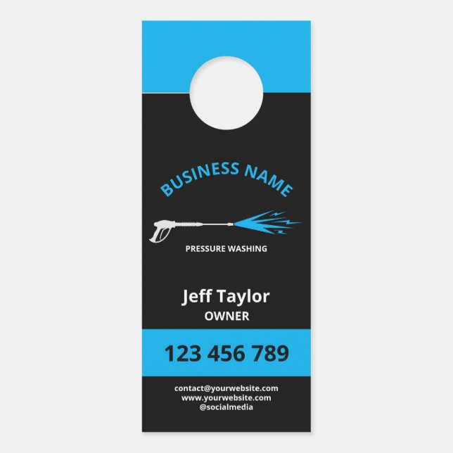 Aviso De Porta Potência de lavagem da pressão profissional (Frente)