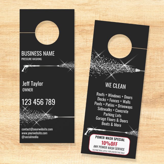 Aviso De Porta Potência de lavagem da pressão profissional (Criador carregado)