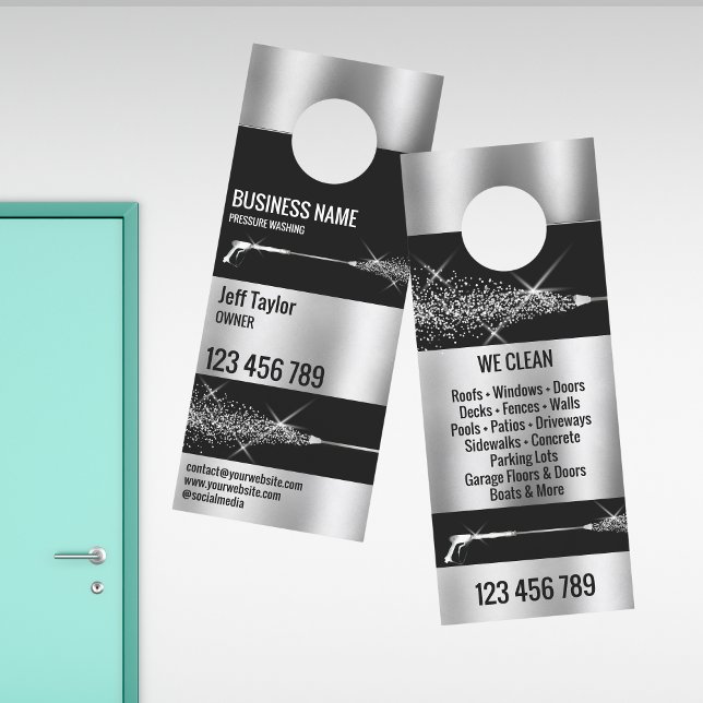 Aviso De Porta Potência de lavagem da pressão profissional (Criador carregado)