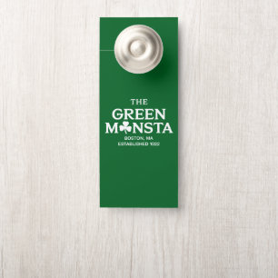 Aviso De Porta Presente Verde Monsta Boston Verde Monstah Basebal