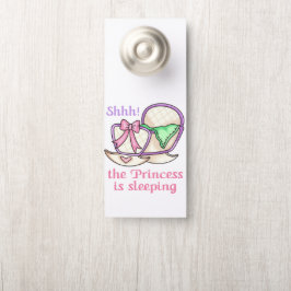 Aviso De Porta Princesa está dormindo