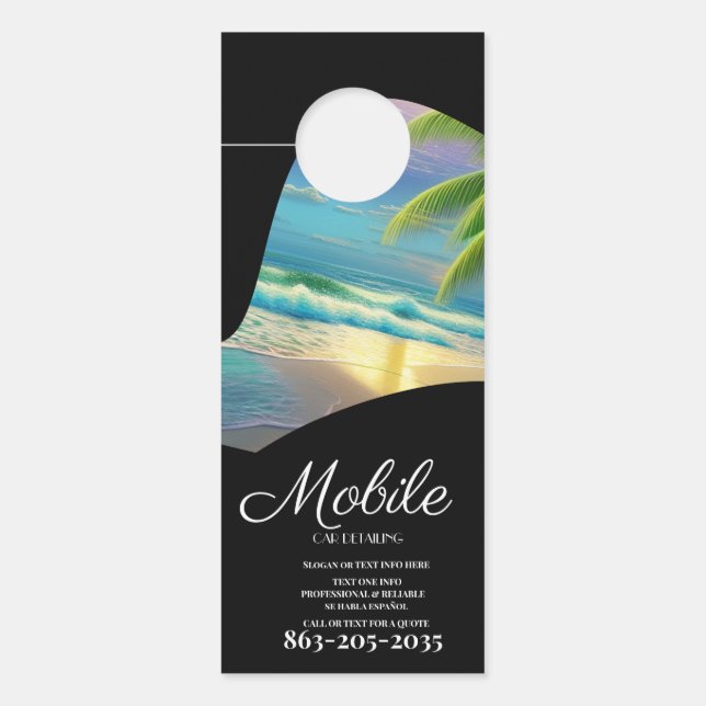 Aviso De Porta Professional Mobile Car Detailing Wash Photo (Frente)