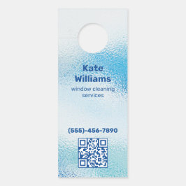 Aviso De Porta QR Personalizado de Limpeza de Janela
