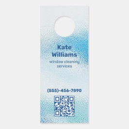 Aviso De Porta QR Personalizado de Limpeza de Janela