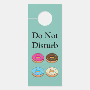Aviso De Porta Quatro padrões Rosquinha associados Personalizar