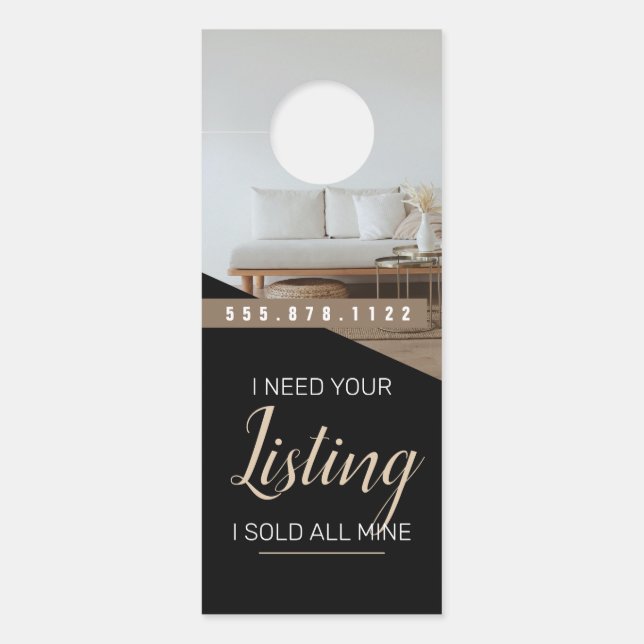 Aviso De Porta Real Estate Door Hanger (Frente)