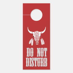 Aviso De Porta Red Ghost Dance Buffalo, cabide 2