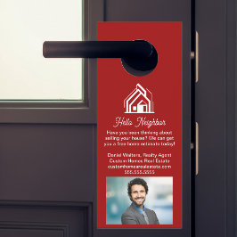 Aviso De Porta Red Real Estate Company Advertising Realtor