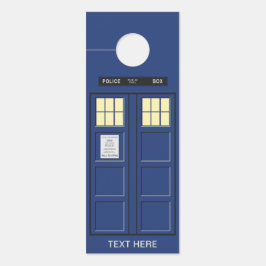 Aviso De Porta Reino Unido - Blue Police Call Box 1